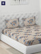 120 GSM Polyester Double Bed 1 Bedsheet with 2 Pillow Covers (Dazzle)