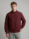 Men Brown Solid Stand Collar Full Sleeve Bomber Jacket