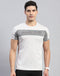 Rock.it Men Grey Self Design Round Neck Half Sleeve T-Shirt