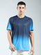 Rock.it Men Blue Solid Round Neck Half Sleeve T-Shirt