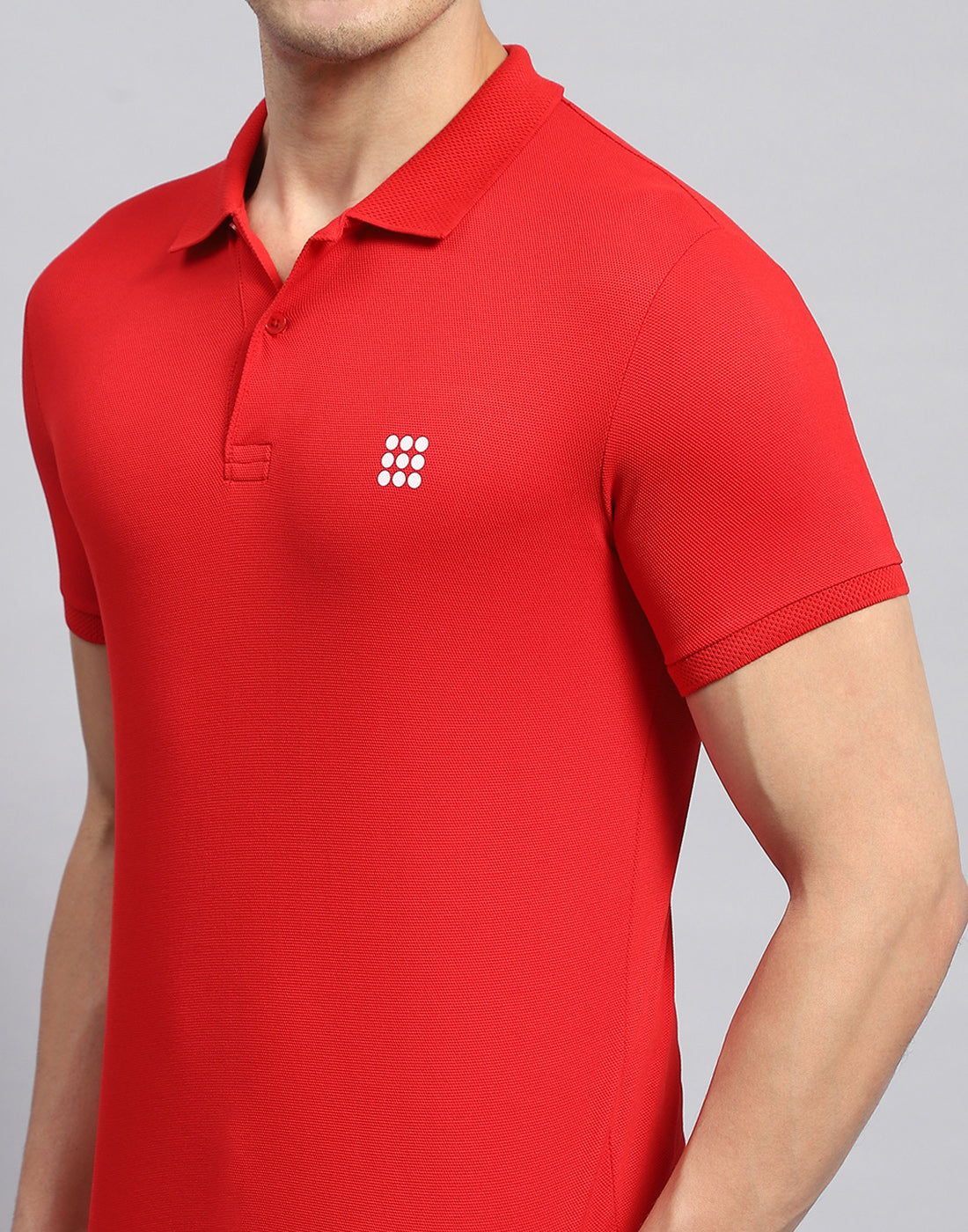 Rock.it Men Red Solid Collar Half Sleeve T-Shirt