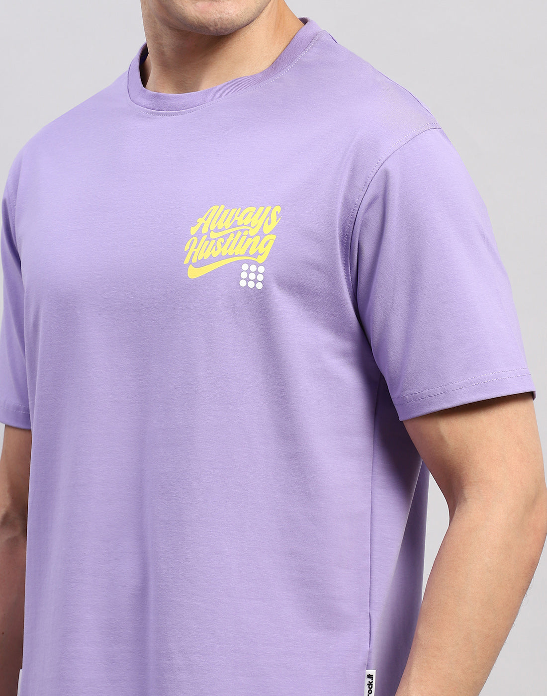 Rock.it Men Purple Printed Round Neck Half Sleeve T-Shirt