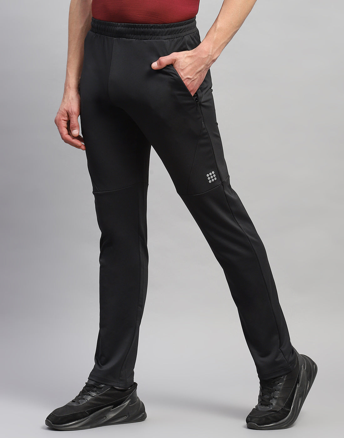 Rock.it Men Black Solid Regular Fit Lower