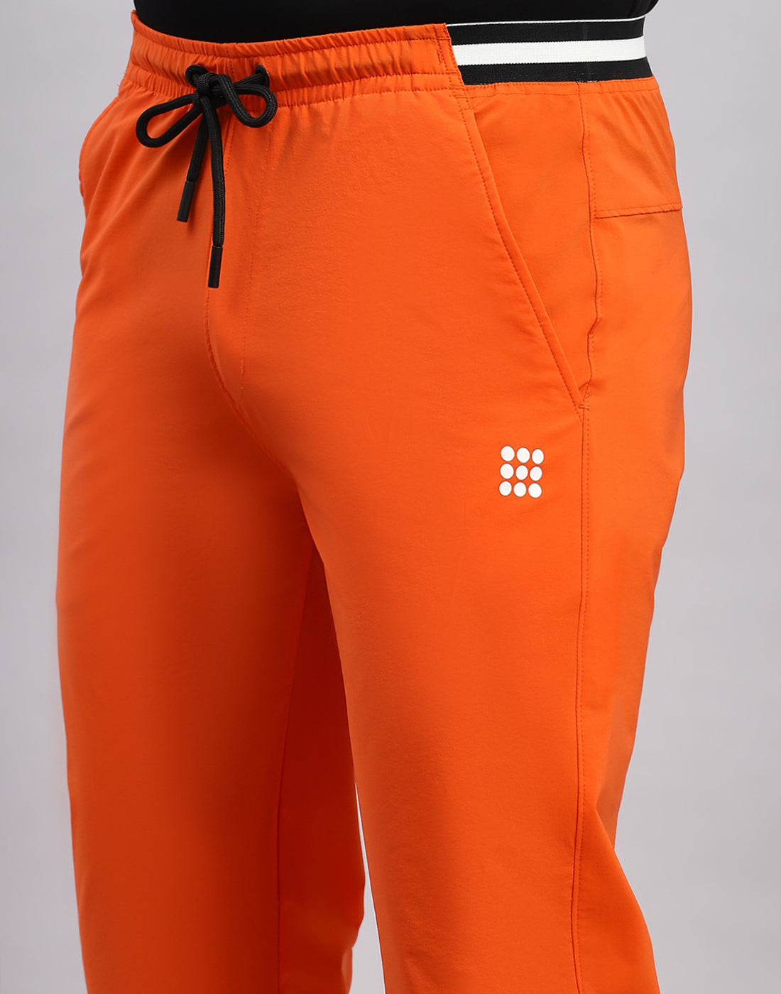 Rock.it Men Orange Printed Smart Fit Lower