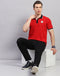 Rock.it Men Red Solid Polo Collar Half Sleeve T-Shirt
