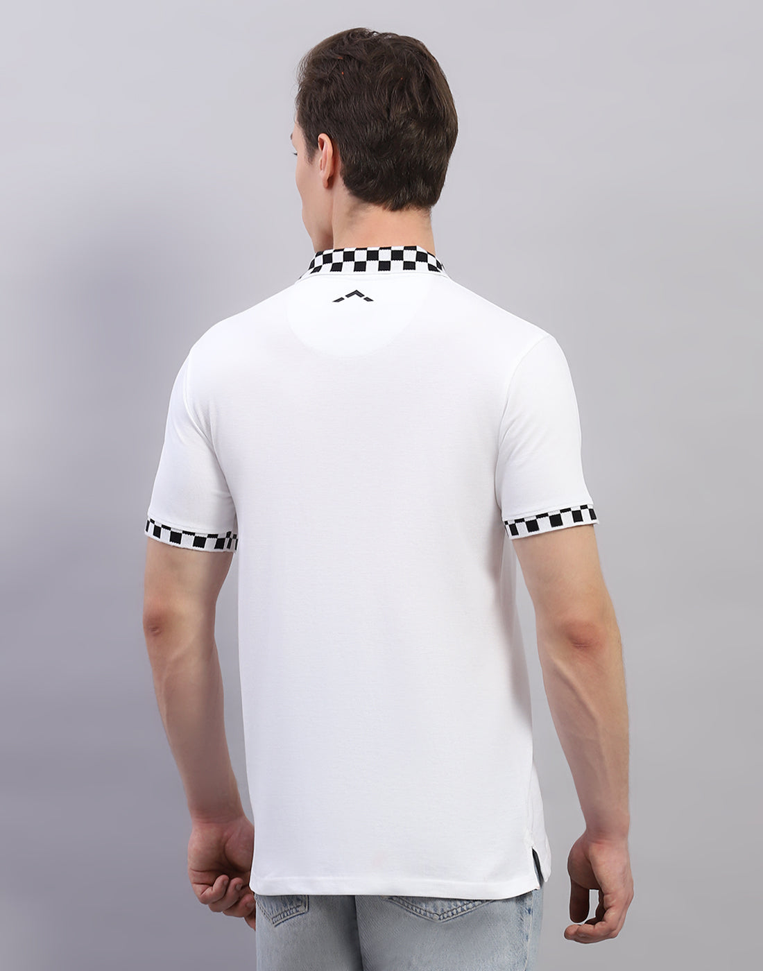 Rock.it Men White Solid Polo Collar Half Sleeve T-Shirt