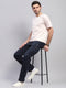 Rock.it Men Navy Blue Solid Regular Fit Cargo