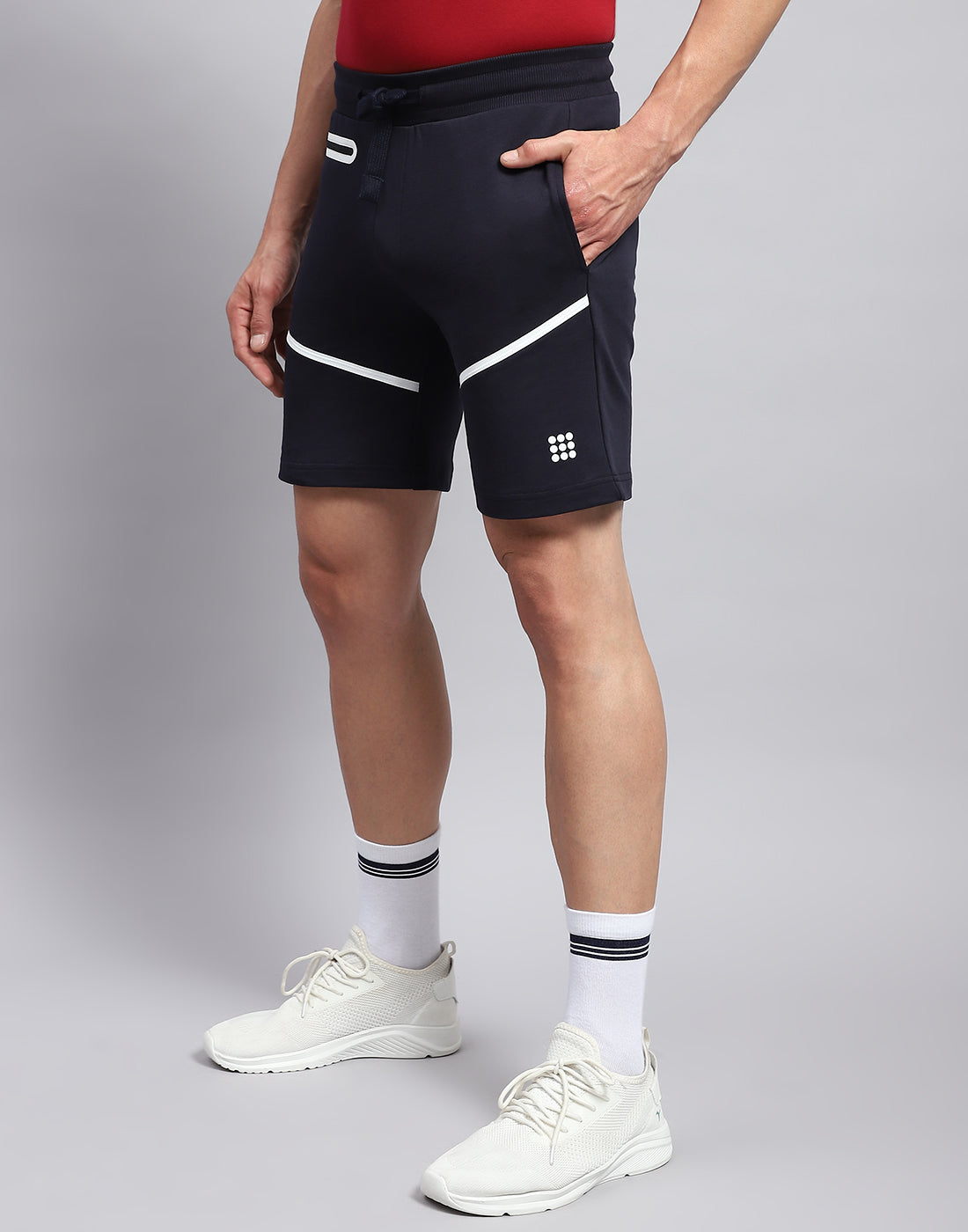 Rock.it Men Navy Blue Solid Smart Fit Short