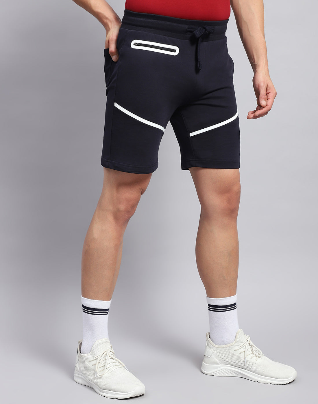 Rock.it Men Navy Blue Solid Smart Fit Short