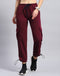 Rock.it Women Maroon Solid Regular Fit Lower