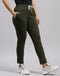 Rock.it Women Olive Solid Regular Fit Lower