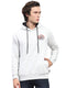 Rock.it Men Grey Printed Hooded Full Sleeve Sweatshirt
