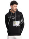 Rock.it Men Black Printed Hooded Full Sleeve Sweatshirt