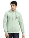 Rock.it Men Green Printed Hooded Full Sleeve Sweatshirt