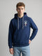 Rock.it Men Blue Back Printed Hooded Full Sleeve Sweatshirt