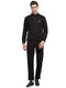 Rock.it Men Black Solid Round Neck Full Sleeve Winter Tracksuit