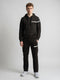 Rock.it Men Black Solid Round Neck Full Sleeve Winter Tracksuit