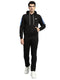 Rock.it Men Black Solid Round Neck Full Sleeve Winter Tracksuit