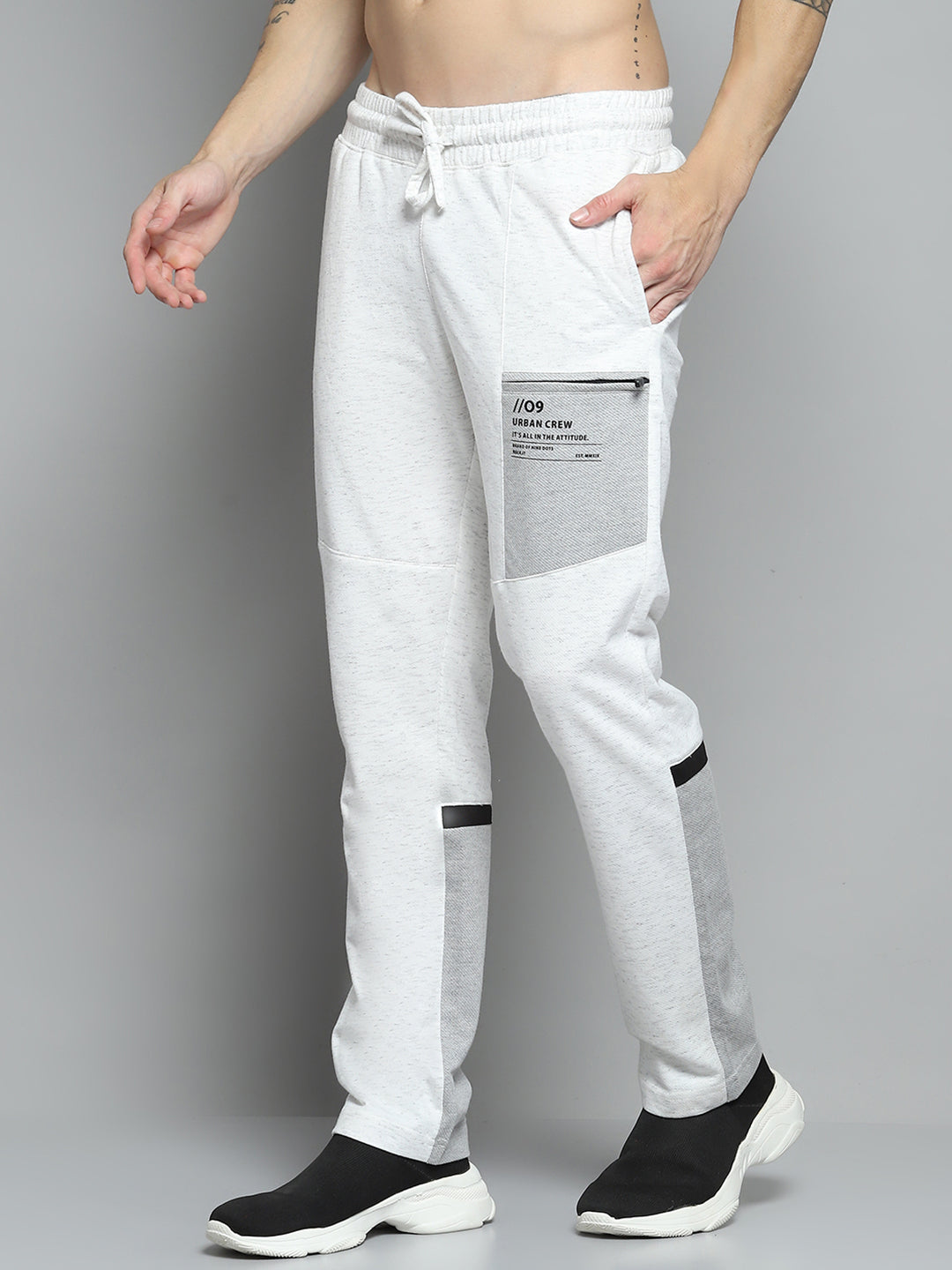 Rock.it Men White Printed   Lower