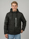 Rock.it Men Black Solid Hooded Full Sleeve Puffer Jacket