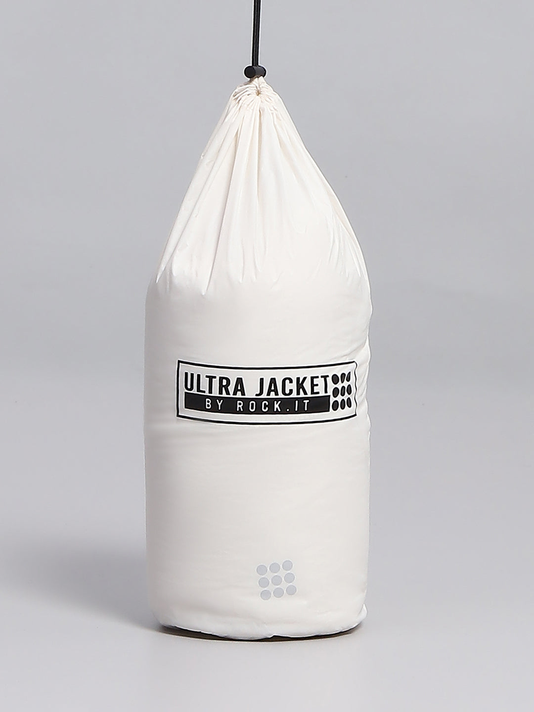 Rock.it Men White Solid Mock Neck Full Sleeve Jacket