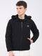 Rock.it Men Black Solid Hooded Full Sleeve Reversible Jacket