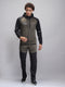 Rock.it Men Olive Printed Hooded Full Sleeve Winter Tracksuit