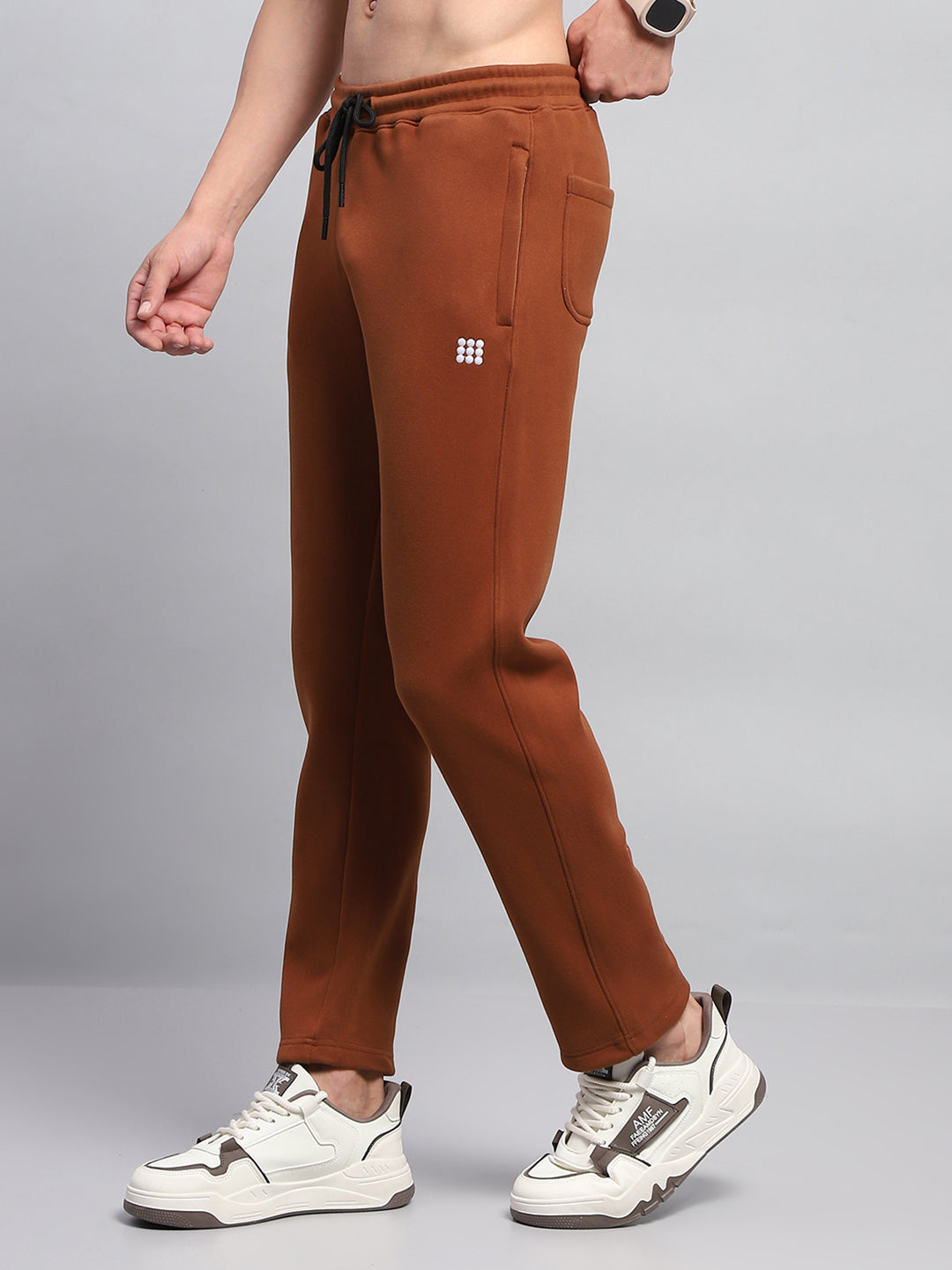 Rock.it Men Rust Solid Regular Fit Winter Lower