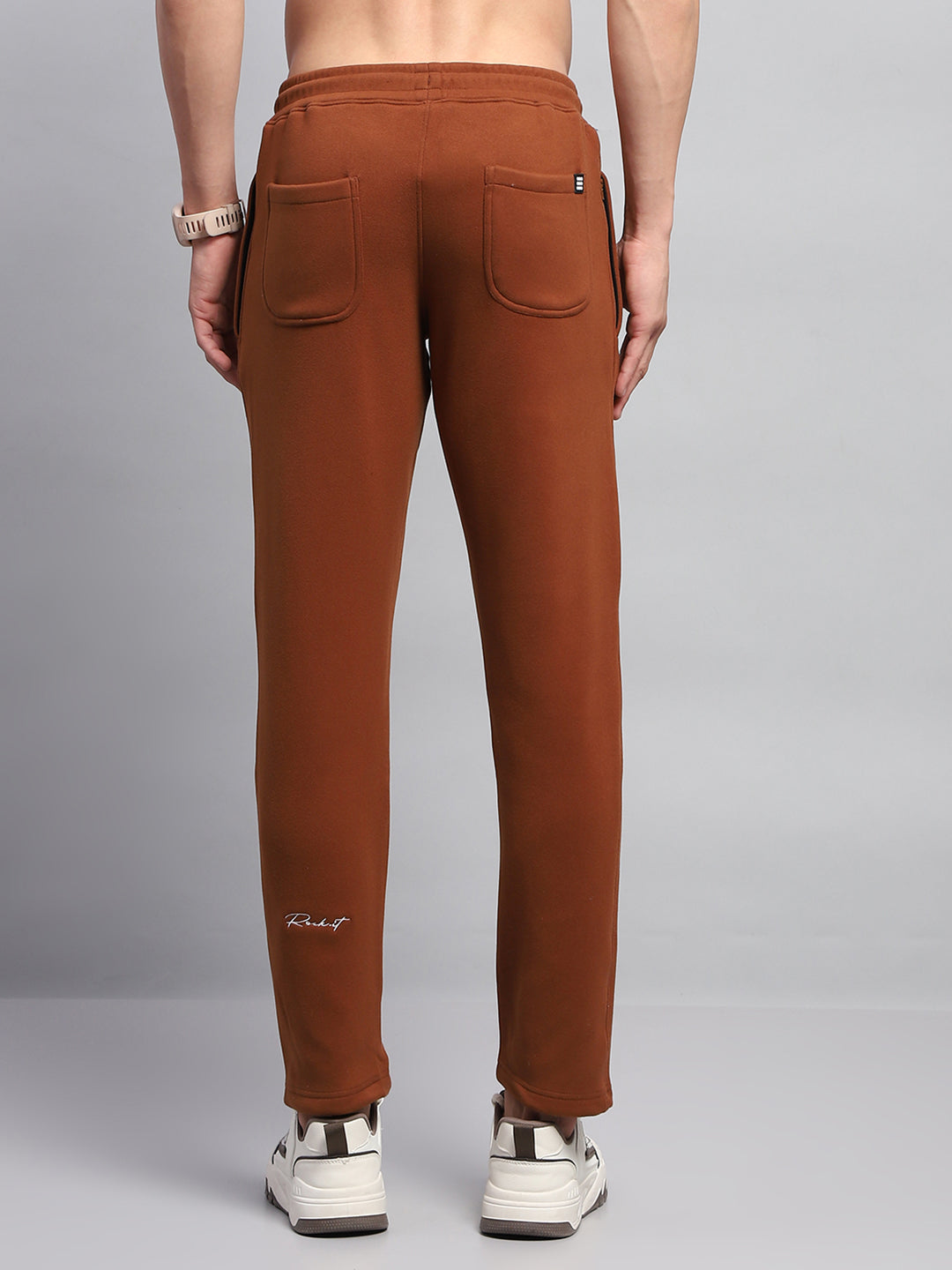 Rock.it Men Rust Solid Regular Fit Winter Lower