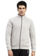 Rock.it Men Grey Self Design Turtle Neck Full Sleeve Sweatshirt