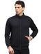Rock.it Men Black Self Design Turtle Neck Full Sleeve Sweatshirt