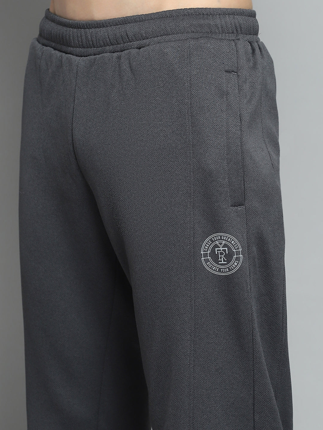 Rock.it Men Charcoal Printed   Lower