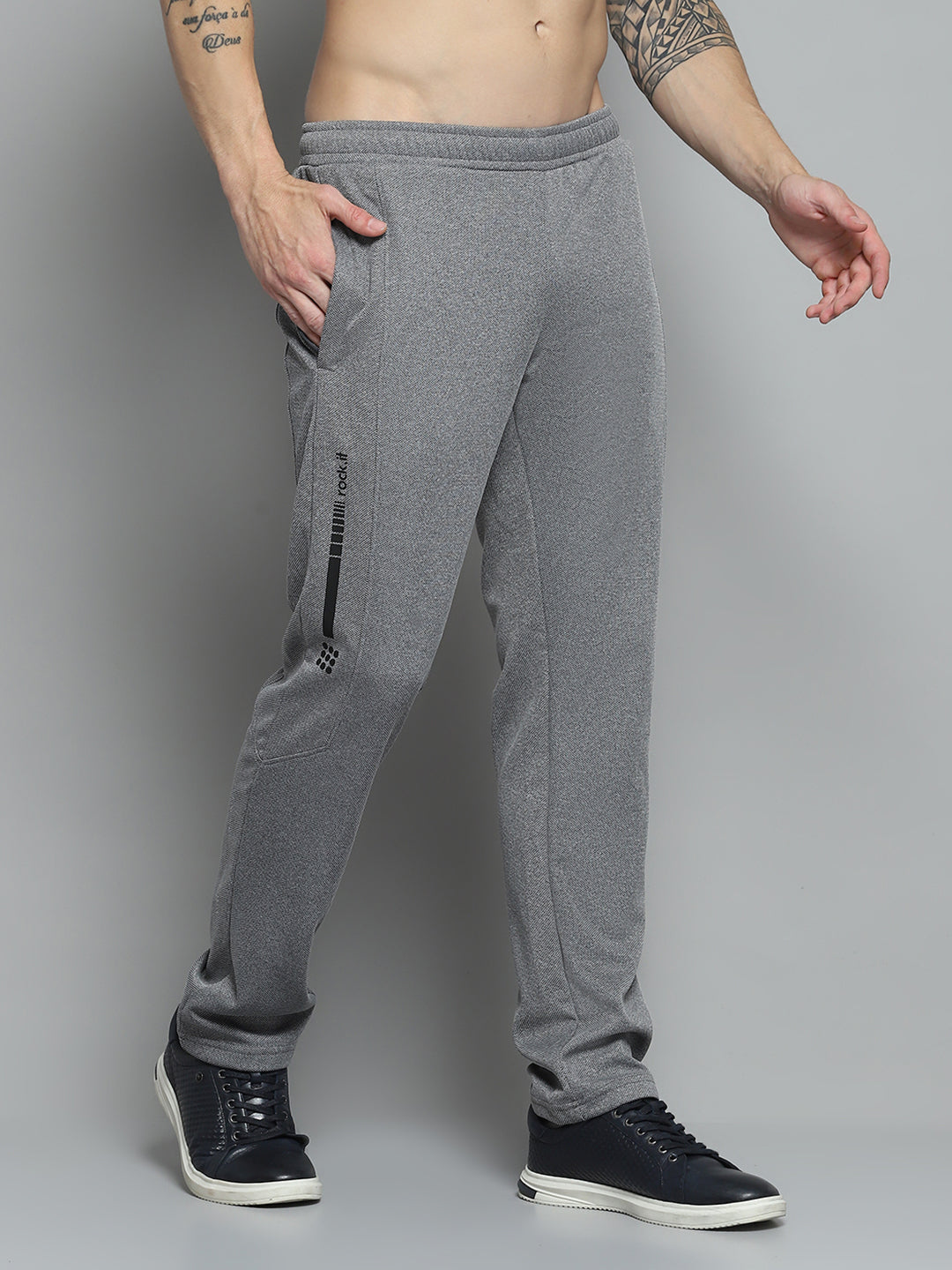 Rock.it Men Grey Printed   Lower
