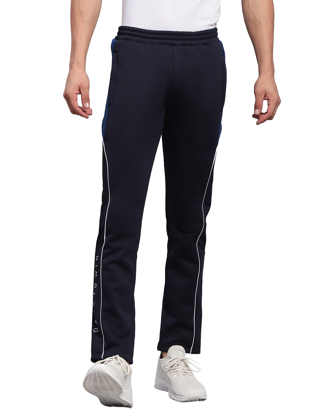 Rock.it Men Navy Blue Printed Regular Fit Winter Lower