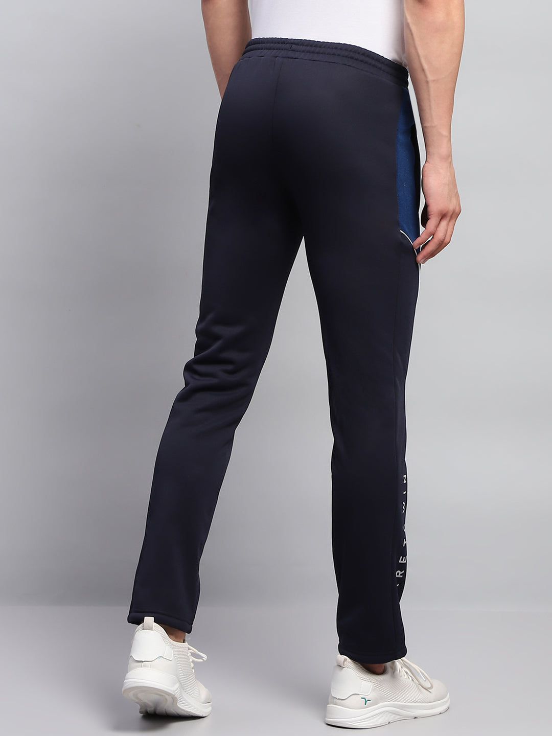 Rock.it Men Navy Blue Printed Regular Fit Winter Lower