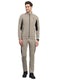 Rock.it Men Beige Printed Round Neck Full Sleeve Winter Tracksuit