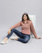 Rock.it Women Pink Solid Turtle Neck Full Sleeve Sweatshirt