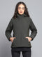Rock.it Women Olive Solid Detachable Hood Full Sleeve Jacket