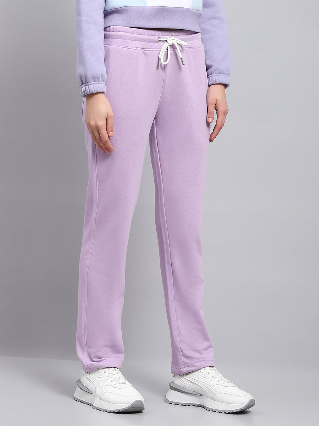 Rock.it Women Purple Solid Regular Fit Winter Lower