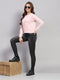 Rock.it Women Pink Solid Round Neck Full Sleeve Sweatshirt