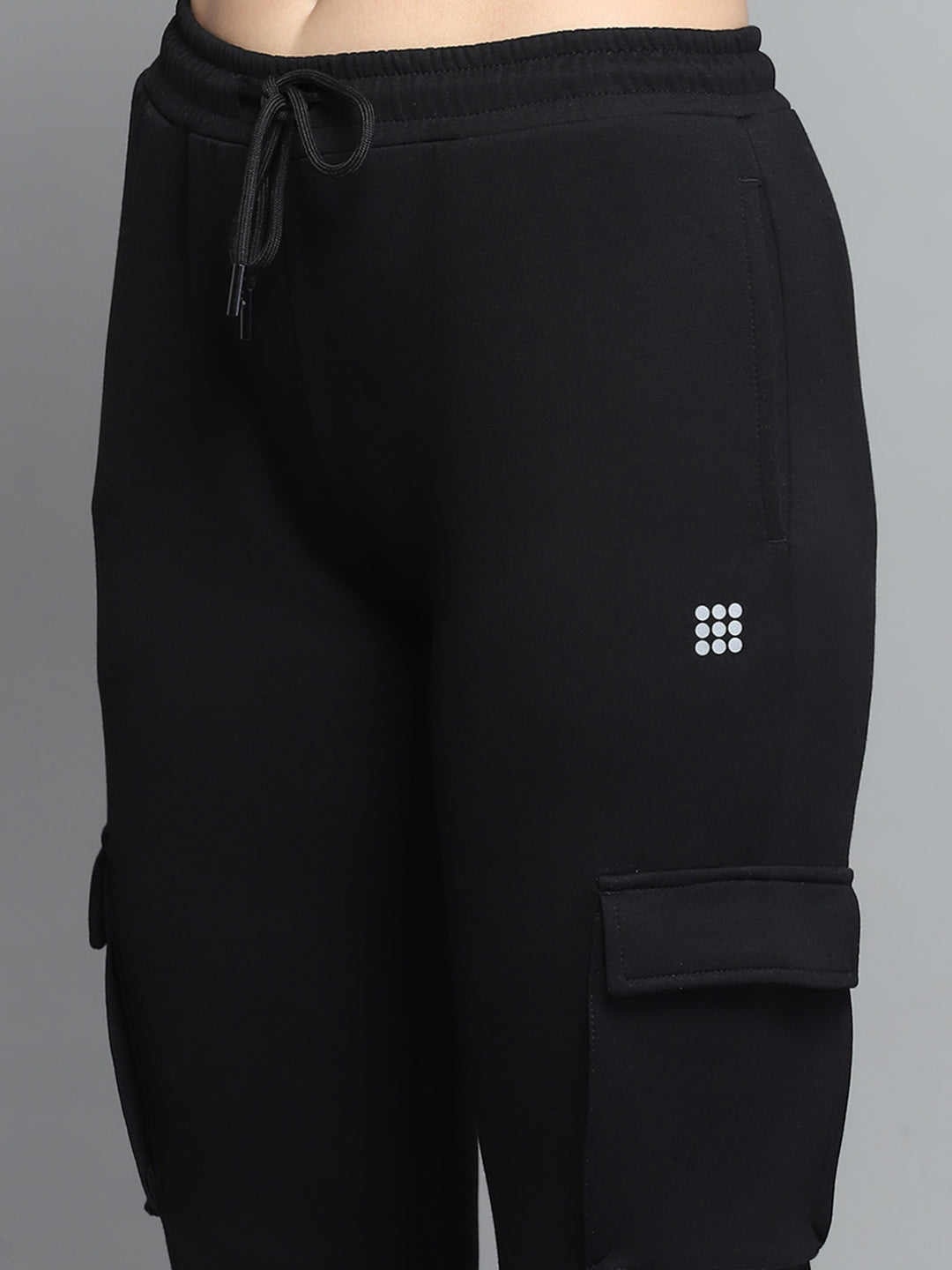 Rock.it Women Black Solid Regular Fit Lower