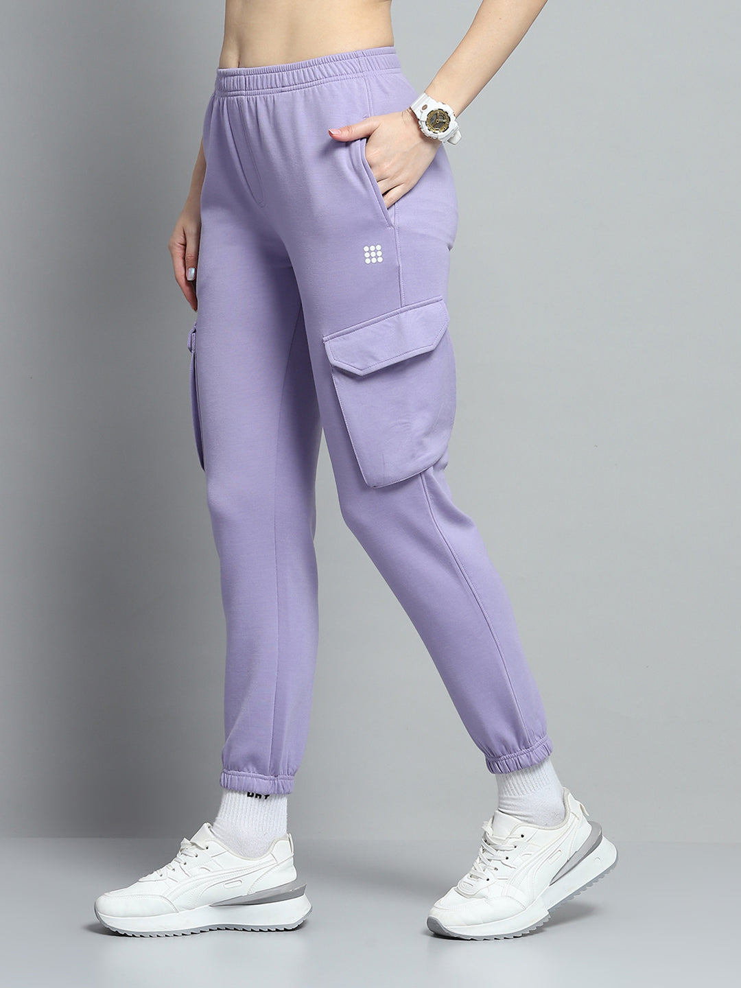 Rock.it Women Purple Solid Regular Fit Jogger