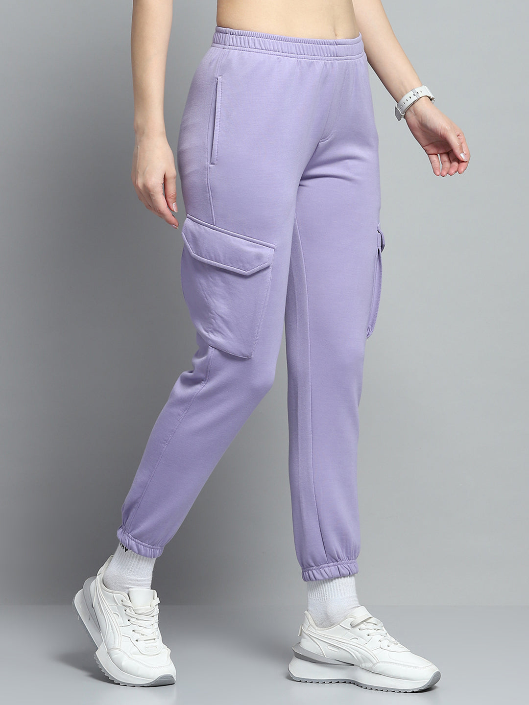 Rock.it Women Purple Solid Regular Fit Jogger