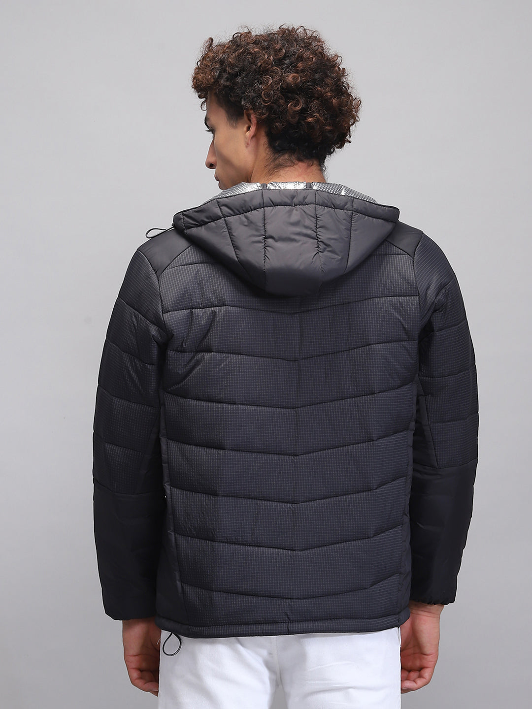 Rock.it Men Black Solid Hooded Full Sleeve Jacket