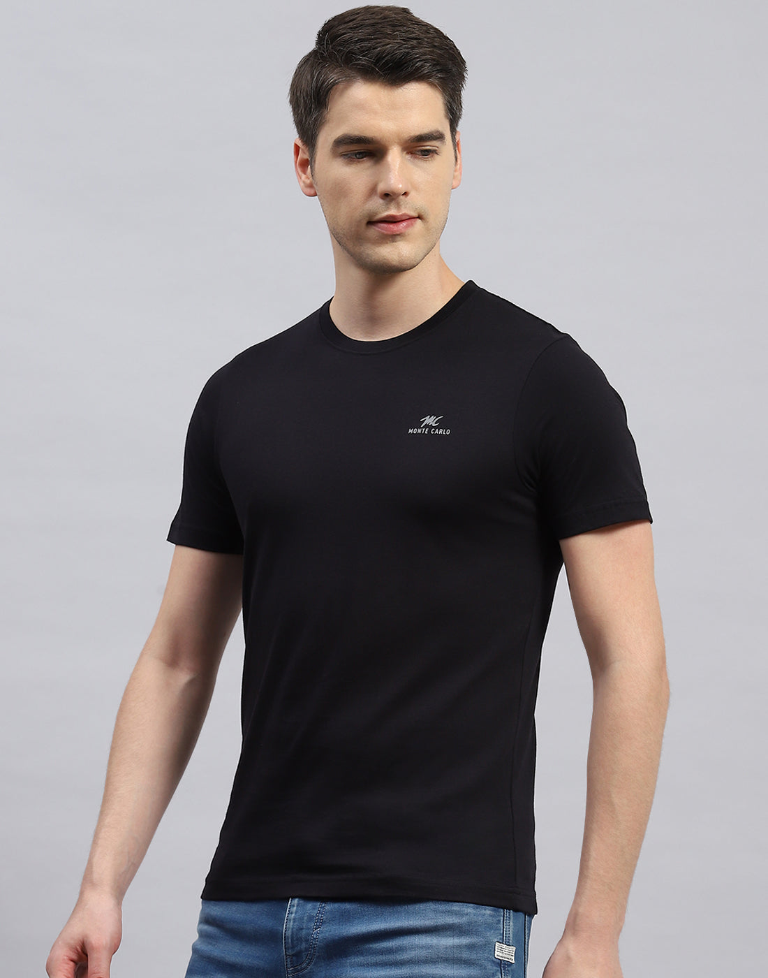 Men Black, Blue & Off White Solid Round Neck Half Sleeve T-Shirt (Pack of 3)