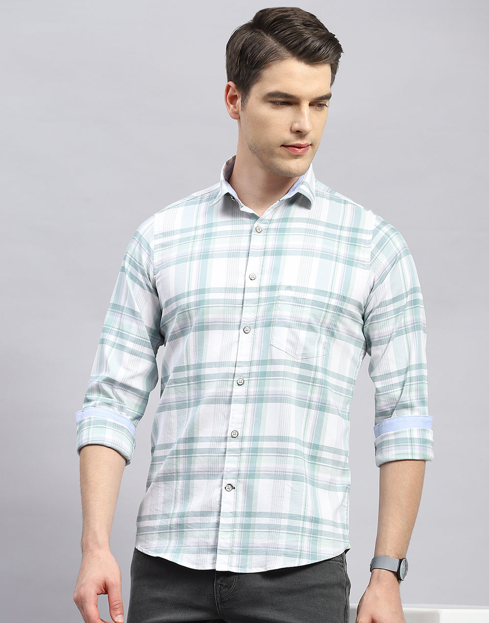 Chek Men Men Checked Shirt | Buy Check Shirts for Men Online - Monte Carlo
