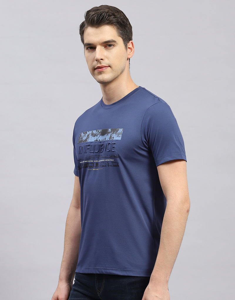 Men's Round Neck Half Sleeve Graphic T-Shirt
