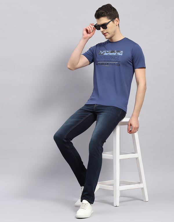 Men's Plus Size Graphic Round Neck Half Sleeve T-Shirt
