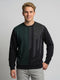 Men Black Printed Round Neck Full Sleeve Winter T-Shirt