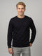 Men Black Solid Round Neck Full Sleeve T-Shirt
